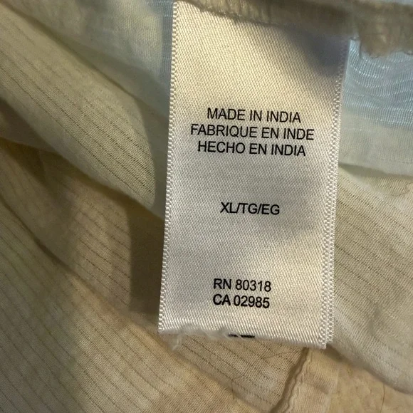 Lucky Brand Cream Embroidered soft
Striped Blouse Size XL - Picture 5 of 9